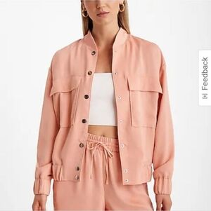 Women's Pink Bomber Jacket.